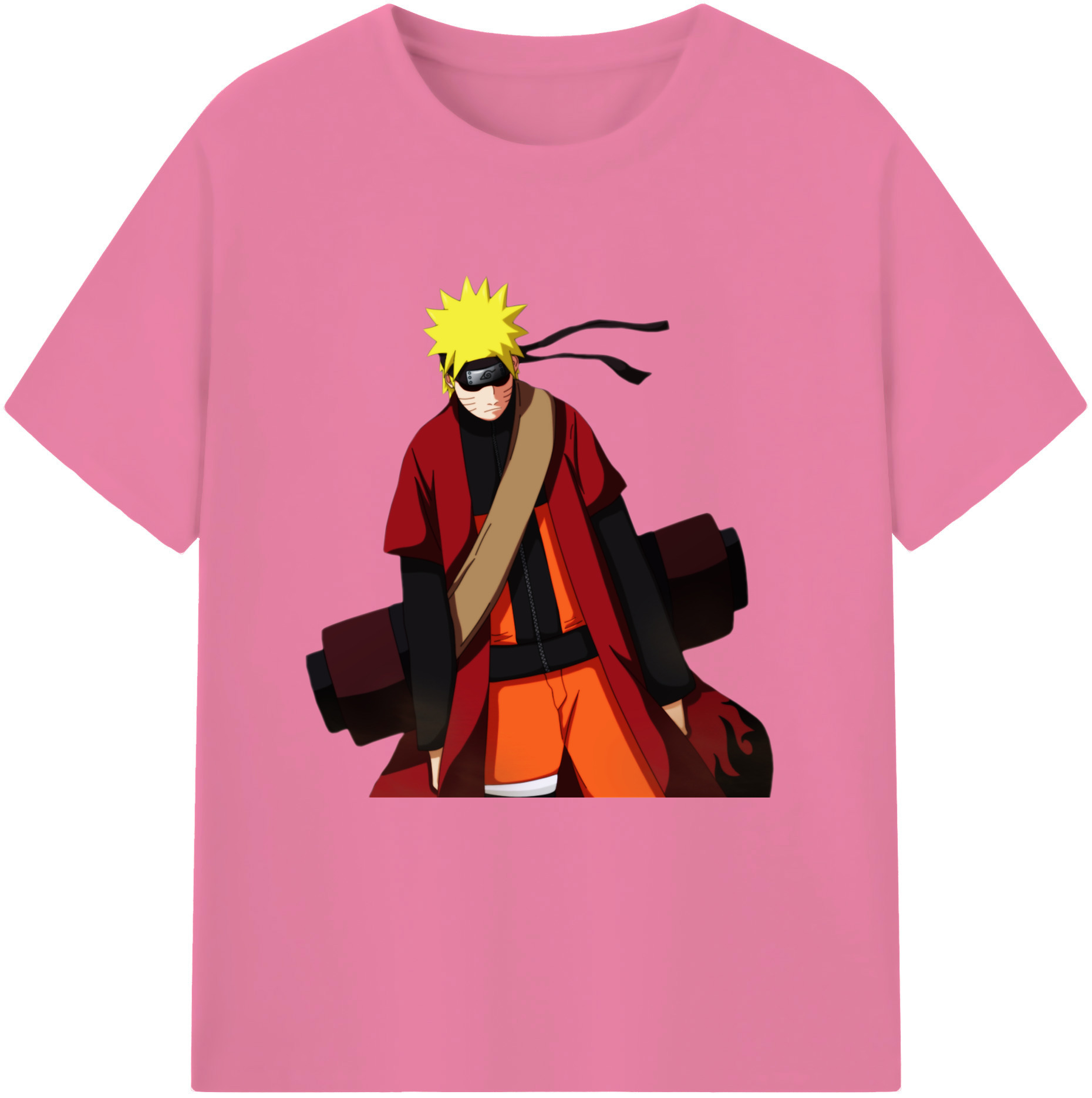 （画像用） NARUTO -ナルト- うずまき ナルト Uzumaki Naruto 綿100％半袖Tシャツ（フロントプリント）